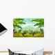 Jungle Mountain Scene Wall Decal