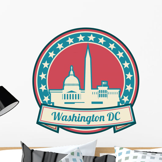 Washington D Skyline Wall Decal