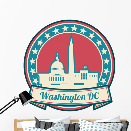 Washington D Skyline Wall Decal