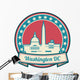 Washington D Skyline Wall Decal