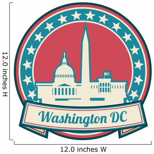 Washington D Skyline Wall Decal