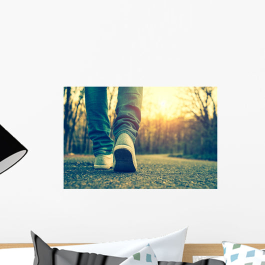Woman Jeans and Sneaker Wall Decal