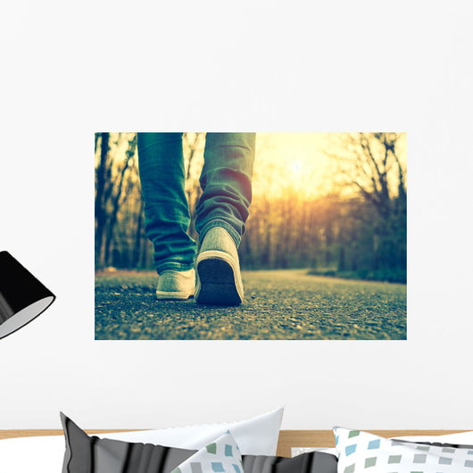 Woman Jeans and Sneaker Wall Decal