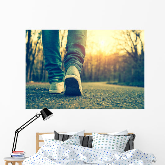 Woman Jeans and Sneaker Wall Decal