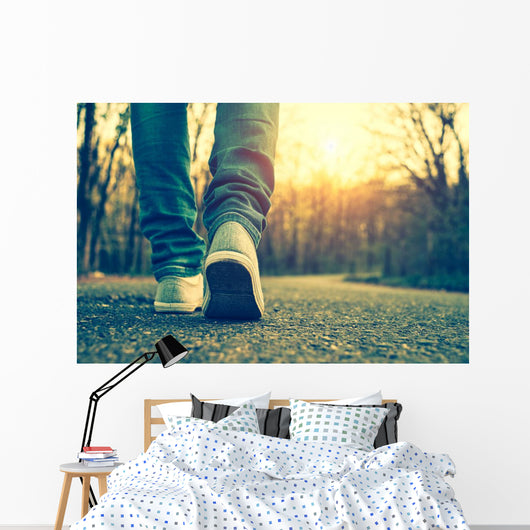 Woman Jeans and Sneaker Wall Decal