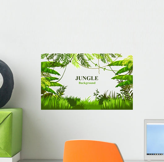 Customizable Jungle Scene Wall Decal
