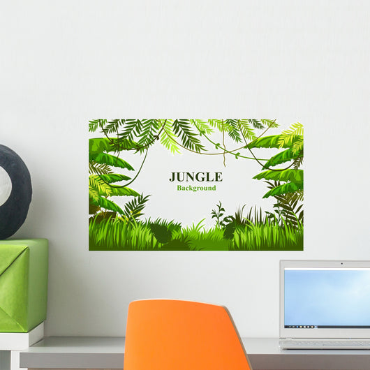 Customizable Jungle Scene Wall Decal