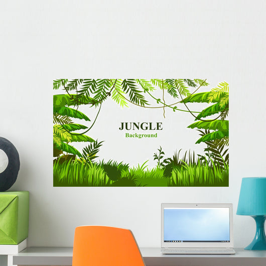 Customizable Jungle Scene Wall Decal