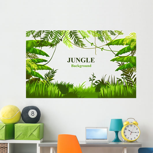 Customizable Jungle Scene Wall Decal
