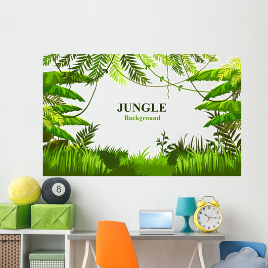 Customizable Jungle Scene Wall Decal