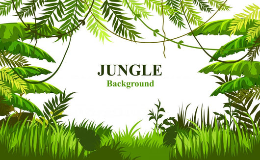 Customizable Jungle Scene Wall Decal