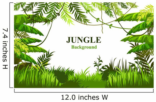 Customizable Jungle Scene Wall Decal
