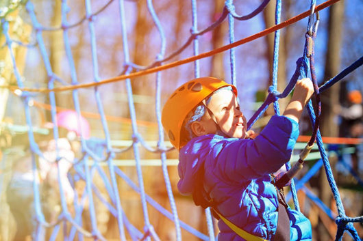 Little Boy Climbing Adventure Wall Decal