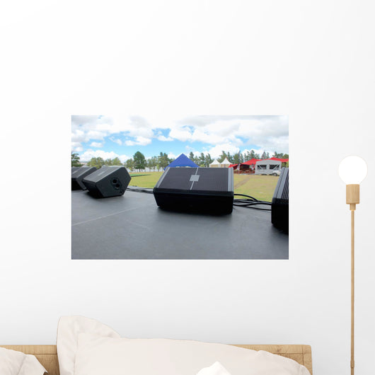 Stage before Music Festival Wall Decal