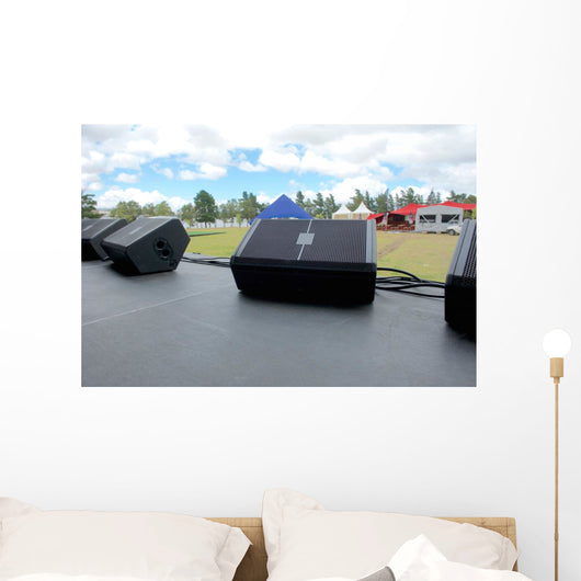Stage before Music Festival Wall Decal