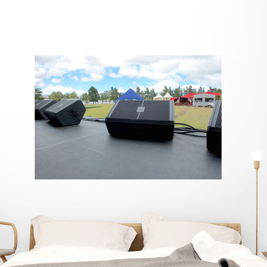 Stage before Music Festival Wall Decal