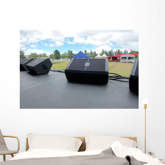 Stage before Music Festival Wall Decal