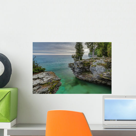 Cave Point Morning Wall Decal