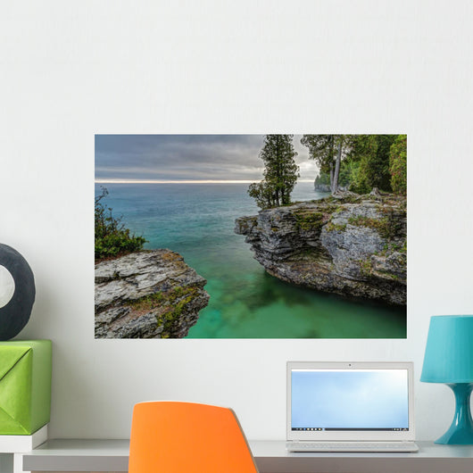 Cave Point Morning Wall Decal