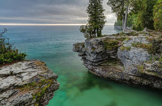Cave Point Morning Wall Decal