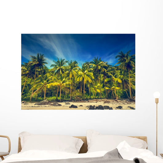 Tropical landscape Wall Mural
