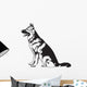Sitting Dog German Shepherd Wall Decal