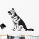 Sitting Dog German Shepherd Wall Decal