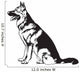 Sitting Dog German Shepherd Wall Decal