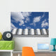 Cereal Silos under Cloudy Wall Decal