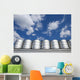 Cereal Silos under Cloudy Wall Decal