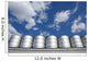 Cereal Silos under Cloudy Wall Decal