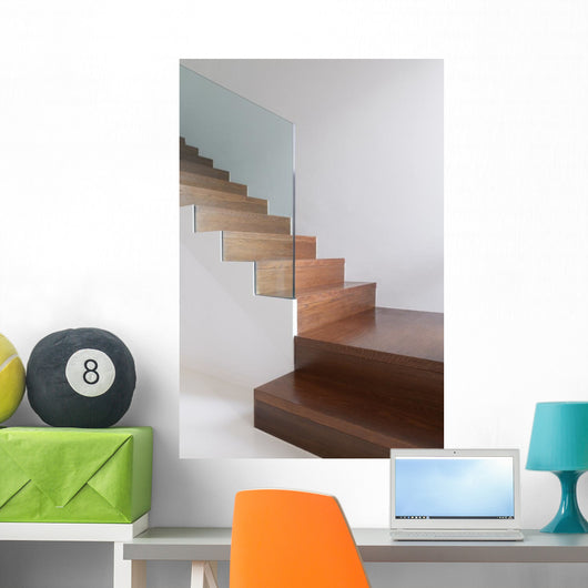 Wooden Stairs Wall Decal