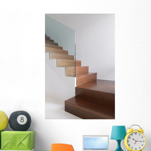 Wooden Stairs Wall Decal