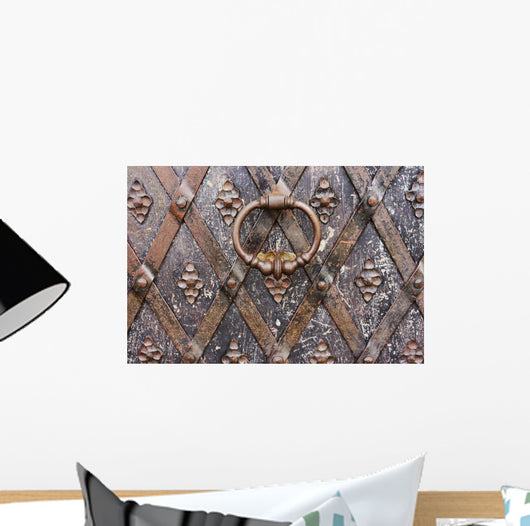 Fragment Ancient Metal Door Wall Decal