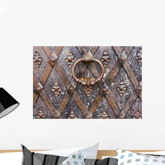 Fragment Ancient Metal Door Wall Decal
