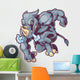 Charging Vector Mascot Cartoon Wall Decal Design 2