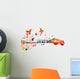 Colorful Guitar Fingerboard Wall Decal