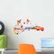 Colorful Guitar Fingerboard Wall Decal