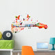Colorful Guitar Fingerboard Wall Decal