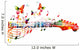 Colorful Guitar Fingerboard Wall Decal