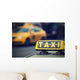Sign Taxi with Digital Wall Decal