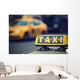 Sign Taxi with Digital Wall Decal