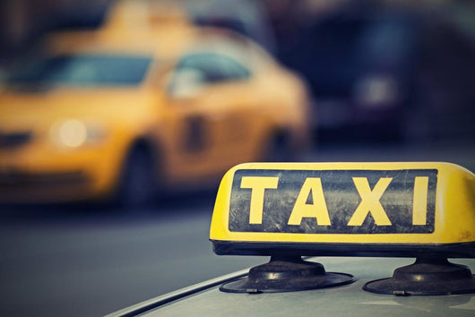 Sign Taxi with Digital Wall Decal