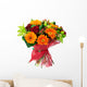 Bouquet Flowers Pink Package Wall Decal