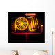 Neon Sign Pizza Wall Decal
