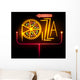 Neon Sign Pizza Wall Decal