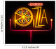 Neon Sign Pizza Wall Decal