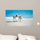 Spielende Hunde Am Strand Wall Decal