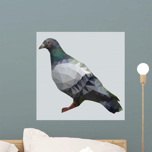 Polygon Pigeon Wall Decal