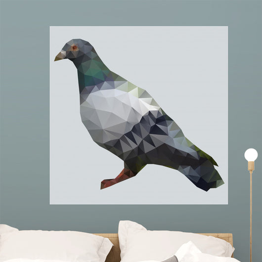 Polygon Pigeon Wall Decal